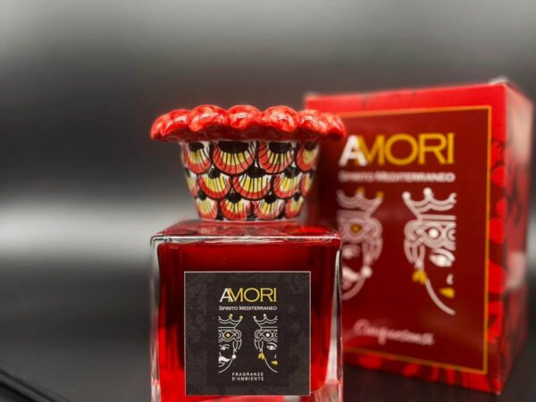 Scatola 5Sensi Fragranza Rosso Etna 500 ml con collare Corona